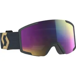 Shield Goggles Team Beige/Aspen Blue/Enhancer Teal Chrome, One Size - Good
